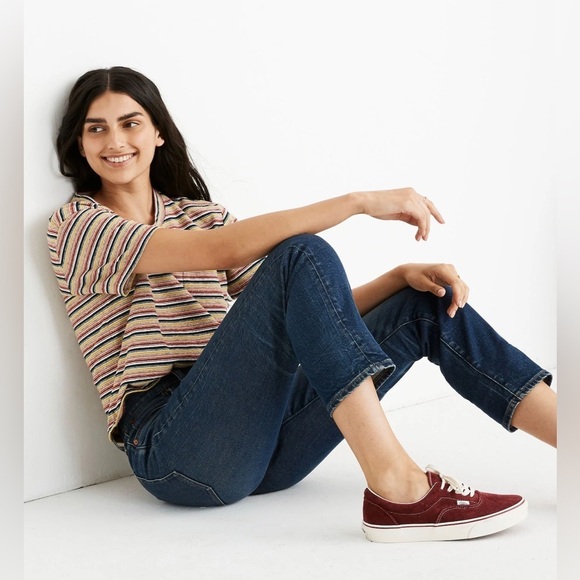 Madewell The Perfect Vintage Crop Clearview Wash:Button-Front Comfort Stretch,25 - Picture 10 of 10